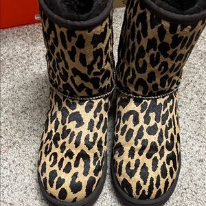 UGG Leopard Style Print Mid Calf Boot